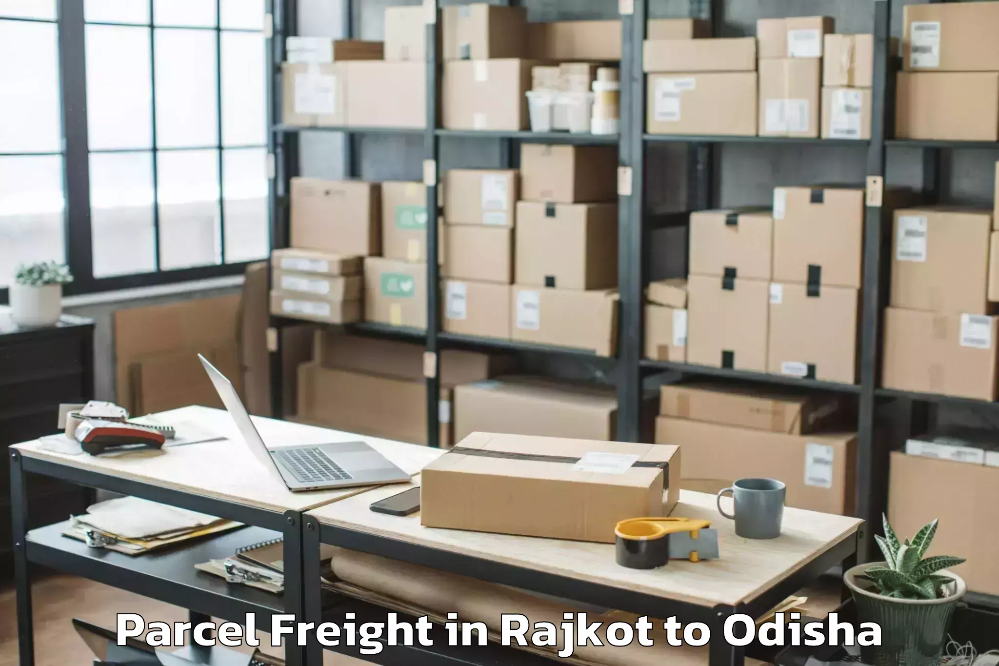 Easy Rajkot to Junagarh Kalahandi Parcel Freight Booking